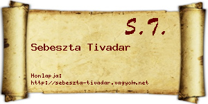 Sebeszta Tivadar névjegykártya